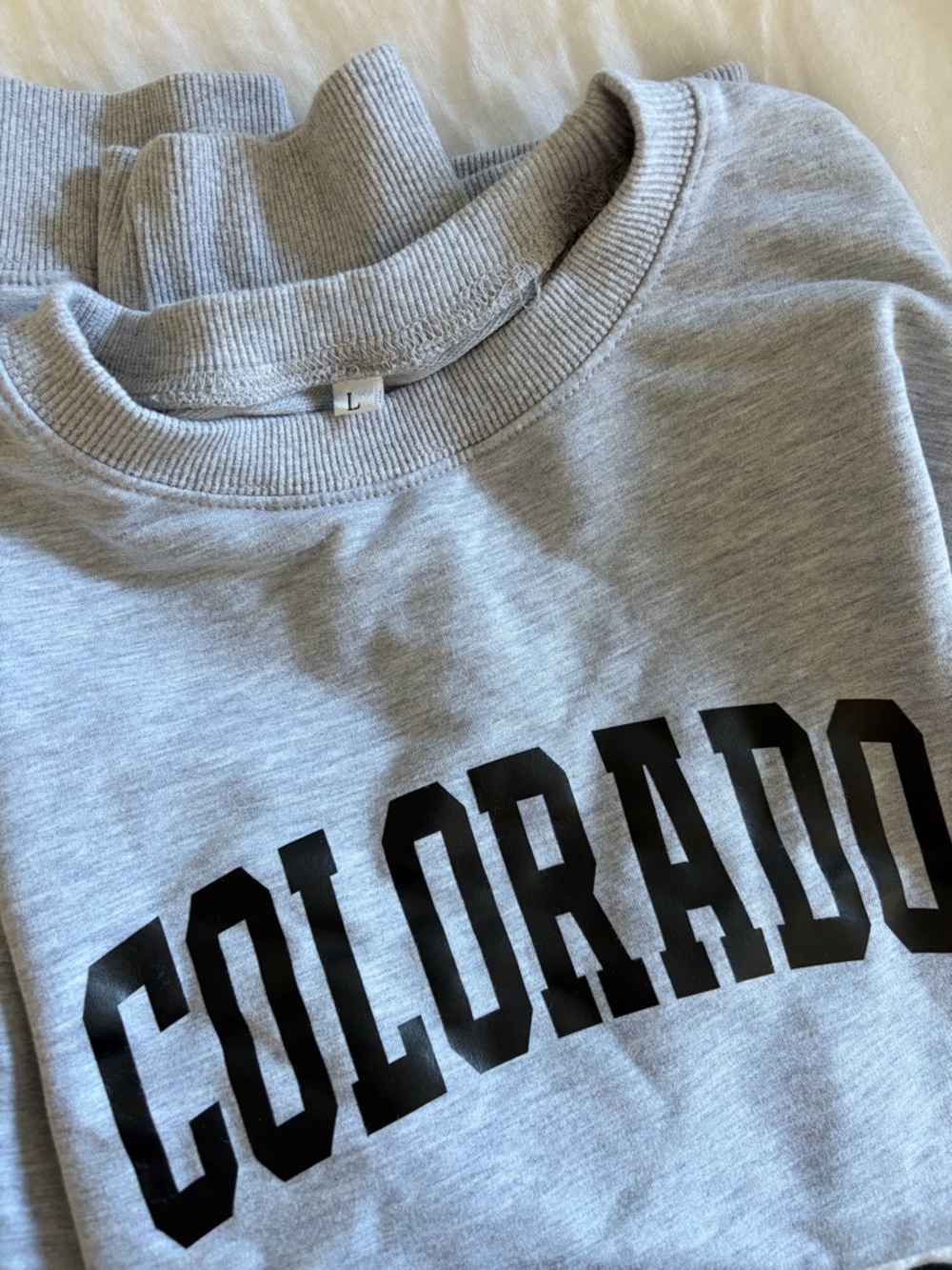 Gray Colorado Graphic Crewneck Sweatshirt
